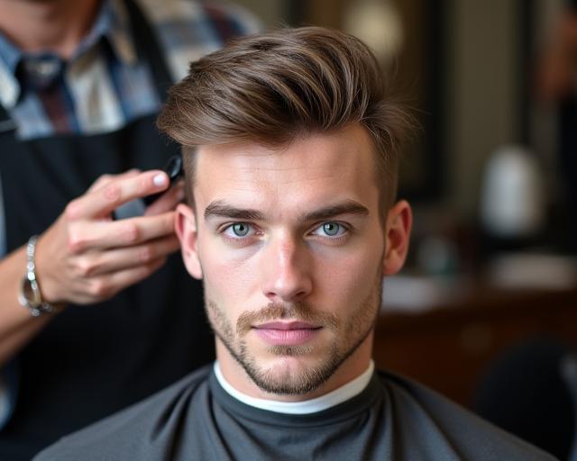 Men's hair colour grey coverage style transformation Dublin